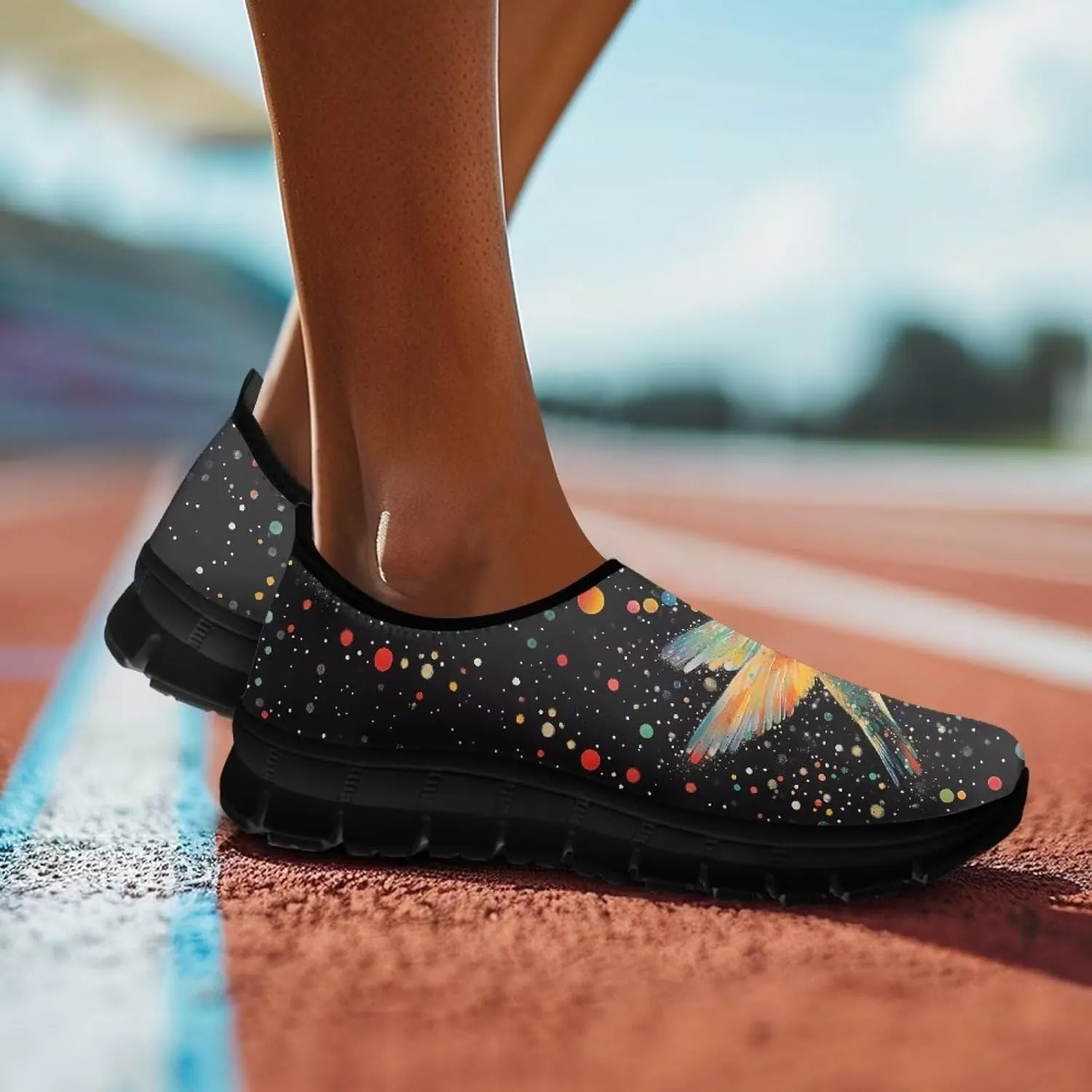Animal Sneakers for Women Low-Top Cozy Casual Hands Free Non-Slip Sneakers Slip On Lightweight Walking Shoes for Teen Girls US 5.5-11.5