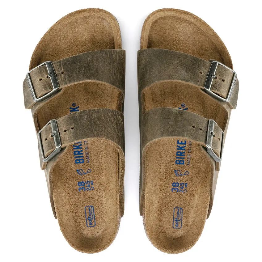 Arizona Soft Footbed Oiled Leather (Faded Khaki)