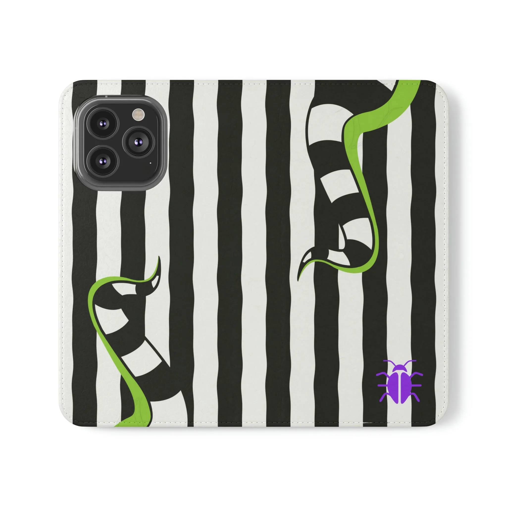 Beetlejuce & Sandworm Street Style | Horror Freak Flip Wallet Phone Case