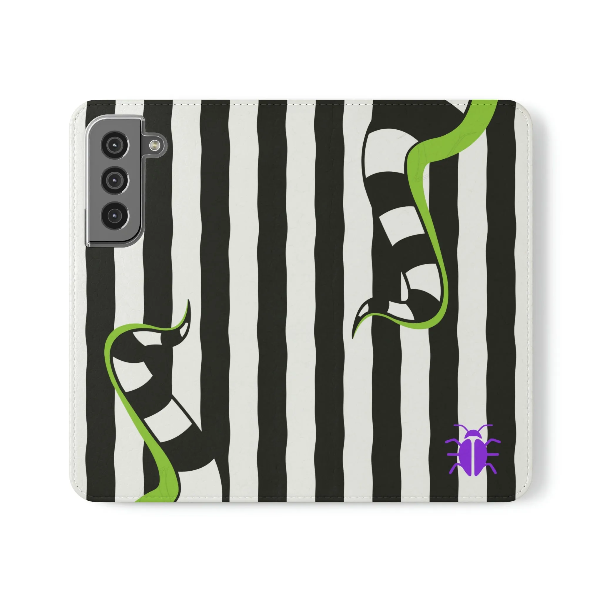 Beetlejuce & Sandworm Street Style | Horror Freak Flip Wallet Phone Case