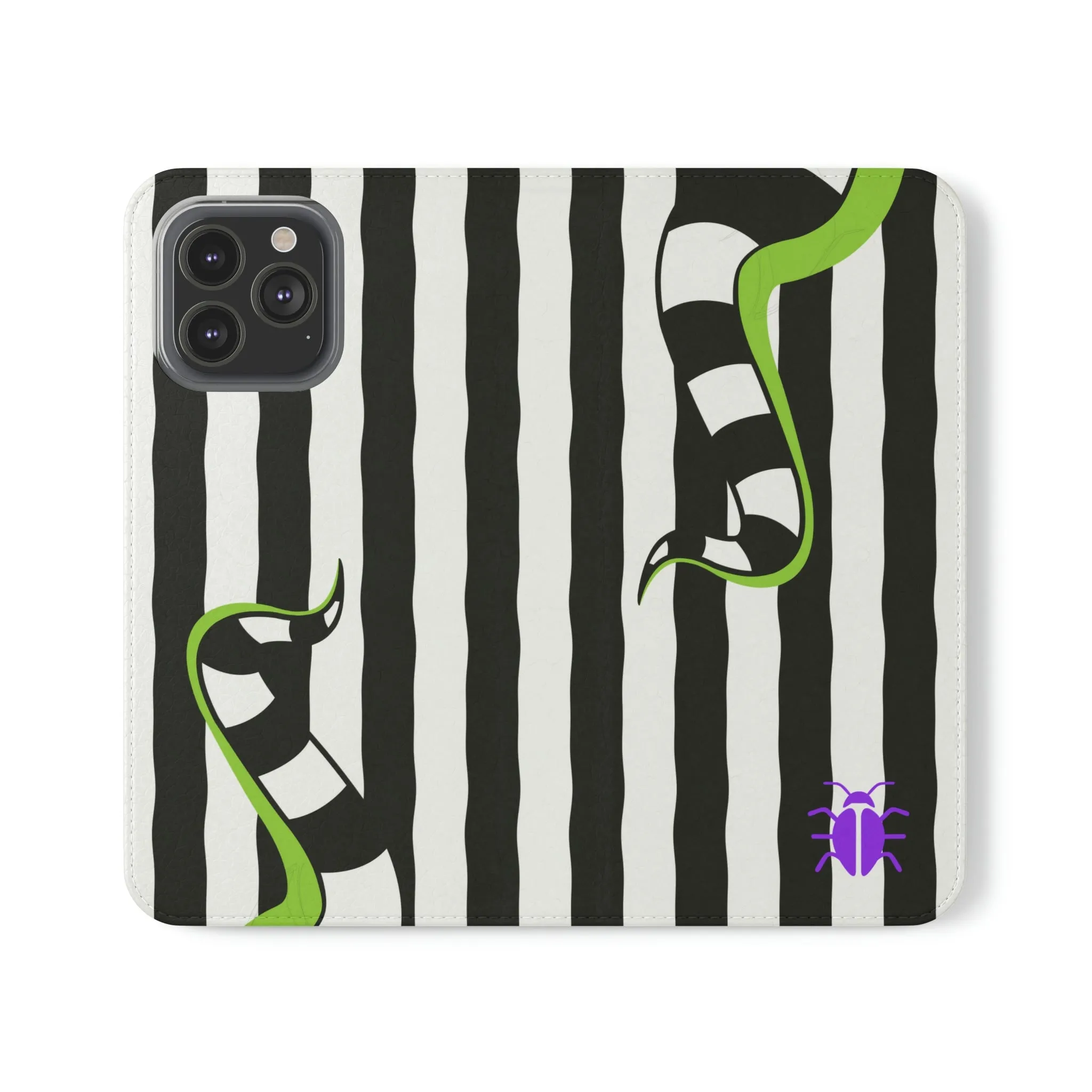 Beetlejuce & Sandworm Street Style | Horror Freak Flip Wallet Phone Case