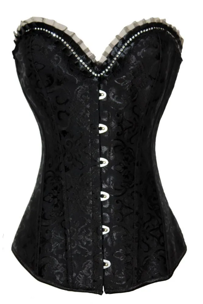 Black Embellishment Body Shaper Corset