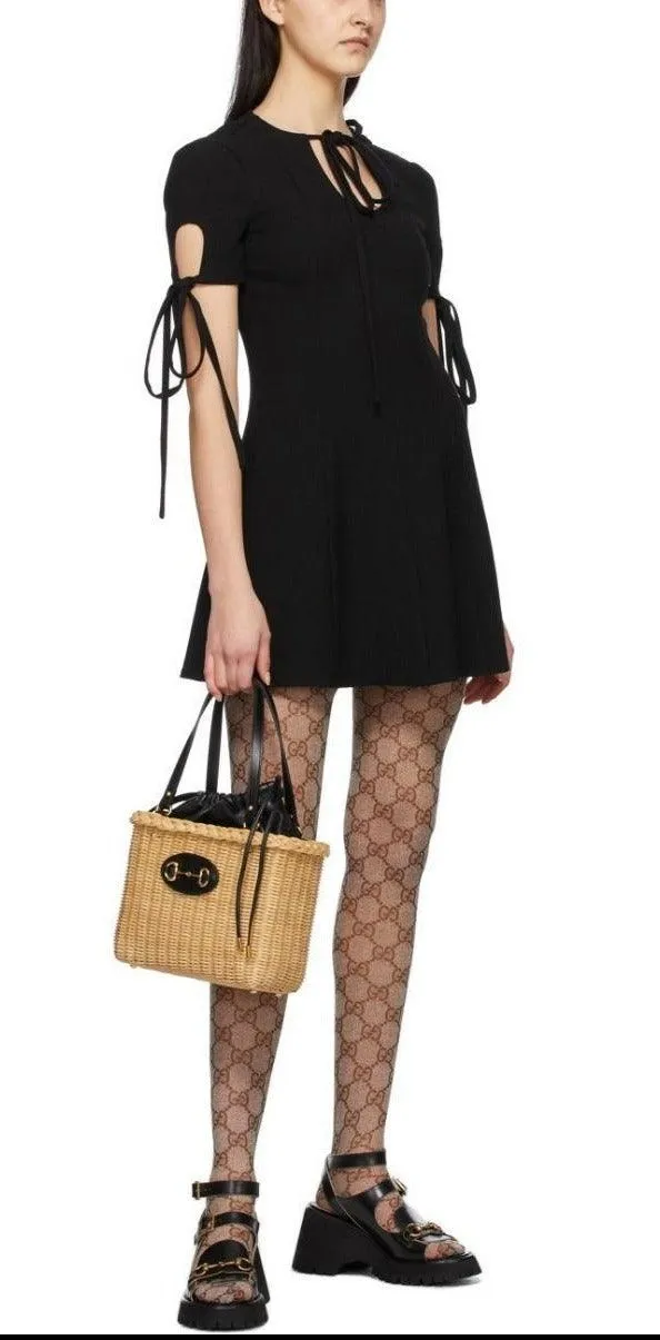 Black Horsebit Platform Sandals