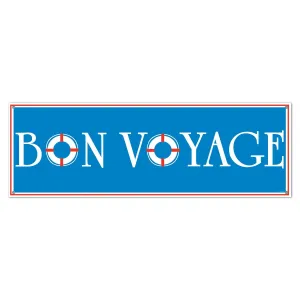 Bon Voyage Party Sign Banner