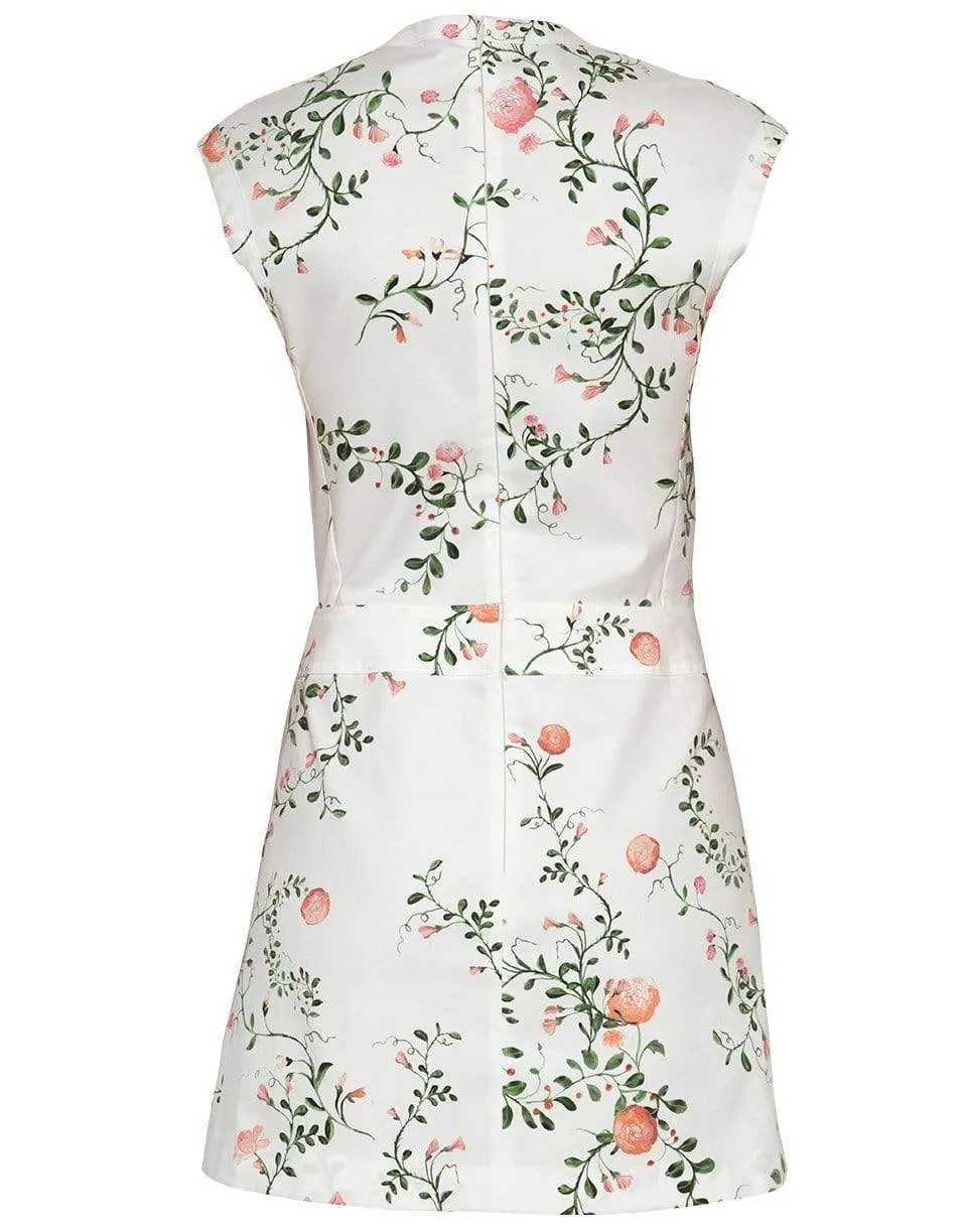 Botanical Printed Poplin Dress