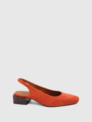 Brick Sling-Back Pumps Sandals