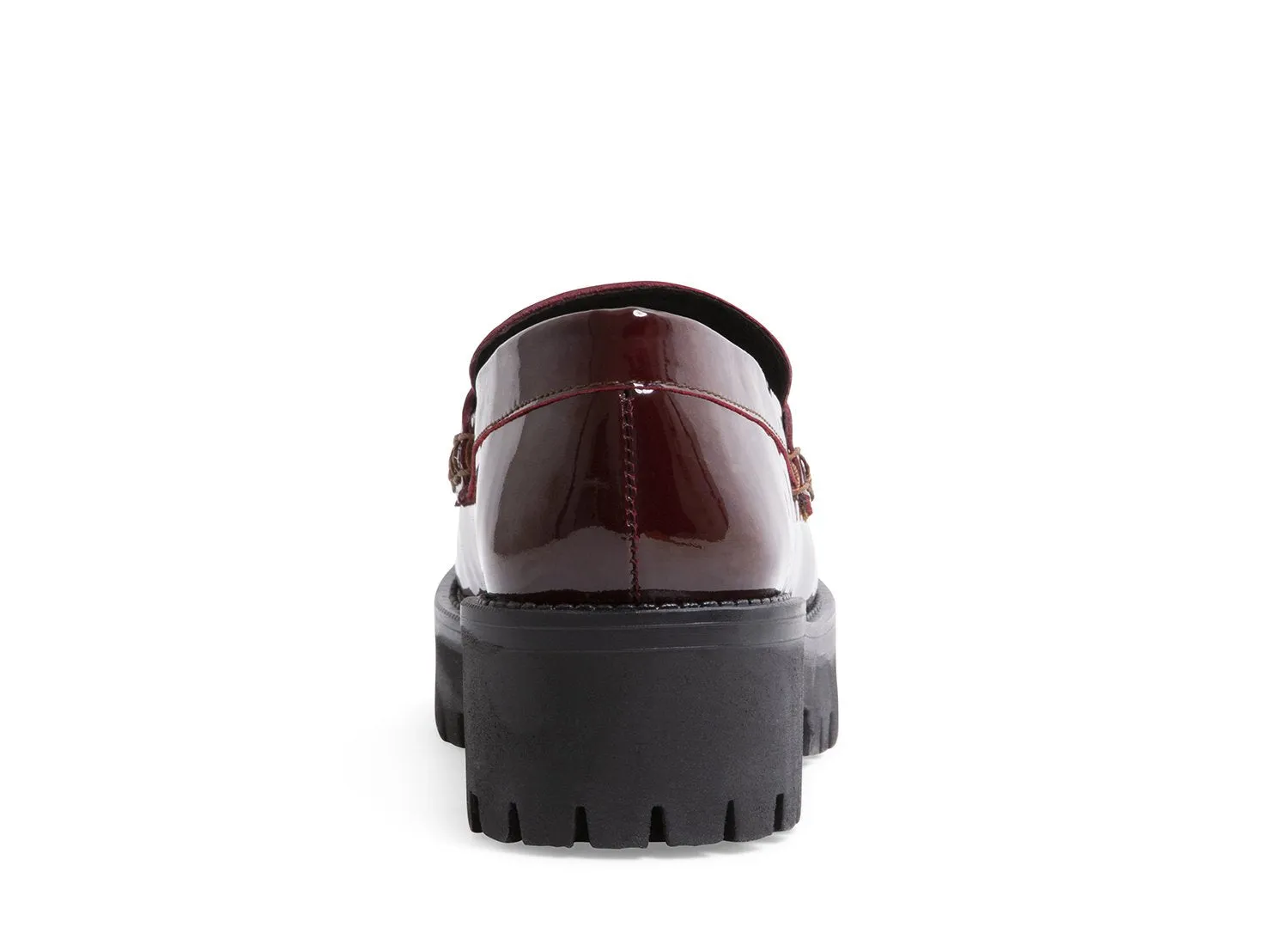 CREW BURGUNDY PATENT