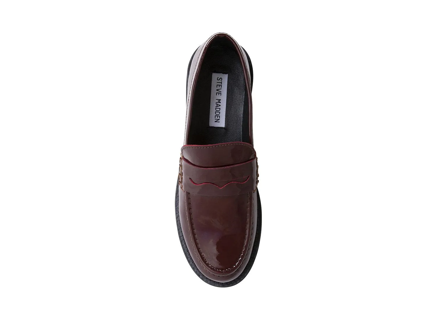 CREW BURGUNDY PATENT