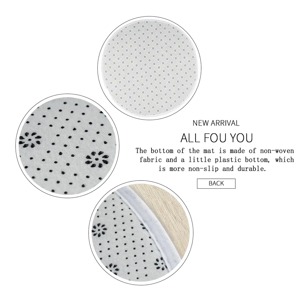 Crosby Custom Round Non-slip Soft and Comfortable Floormat