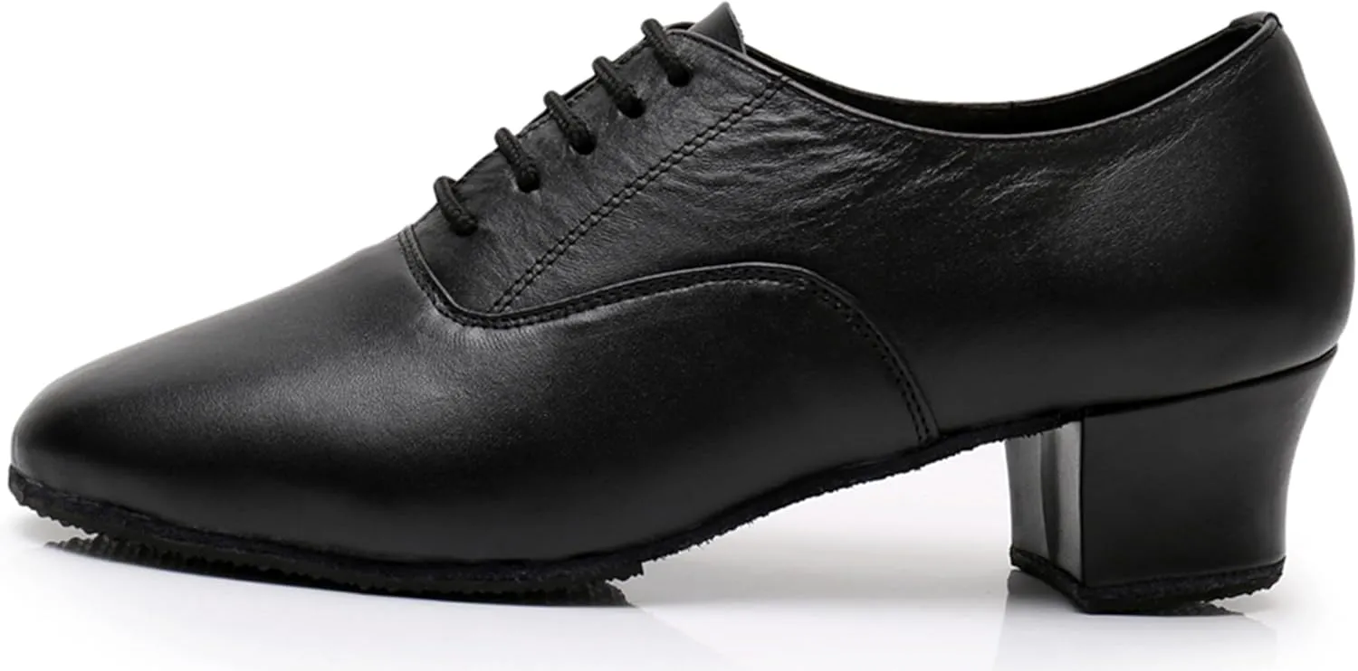 Dancing Shoes for Men Ballroom Standard Latin Tango Salsa Dance Shoes with Heel X8008