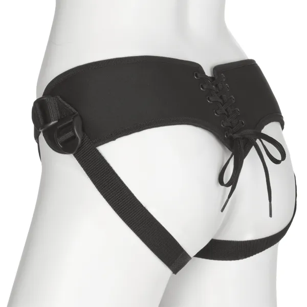 Doc Johnson Vac-U-Lock Platinum Corset Harness with Plug
