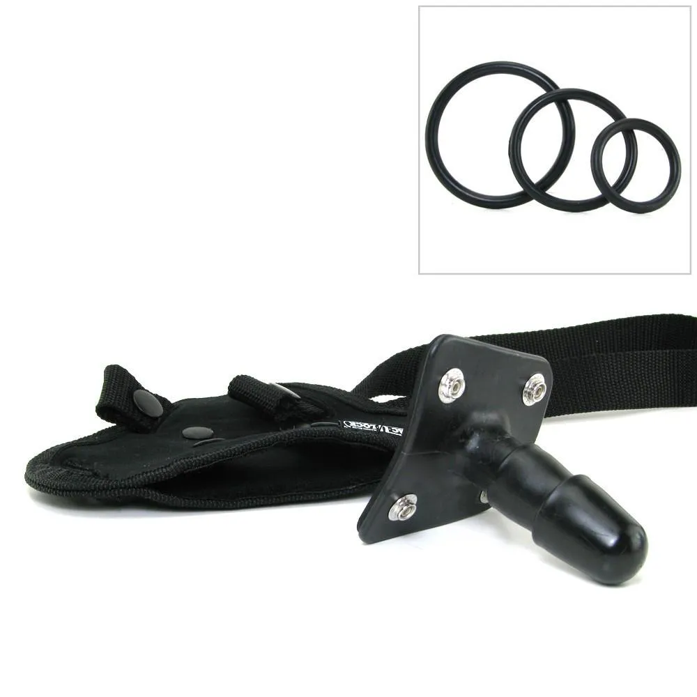 Doc Johnson Vac-U-Lock Platinum Corset Harness with Plug