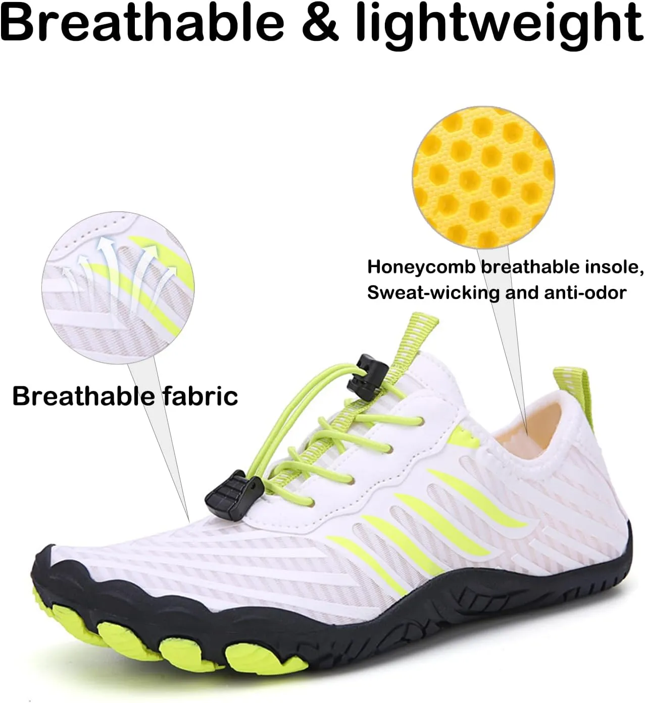 DOTH Barefoot Shoes for Women, Men Pro Footwear Wide Toe Box, Non Slip Grounded Hike Shoes for Running Walking