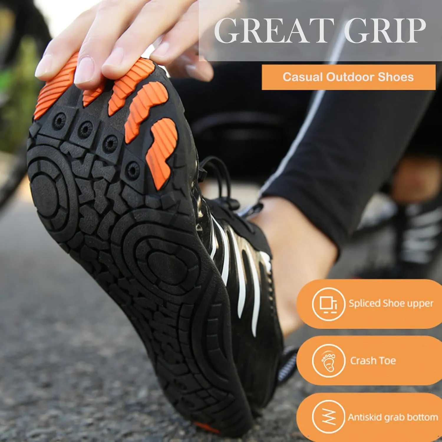 DOTH Barefoot Shoes for Women, Men Pro Footwear Wide Toe Box, Non Slip Grounded Hike Shoes for Running Walking