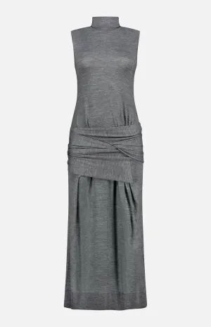 Draped Knit Dress
