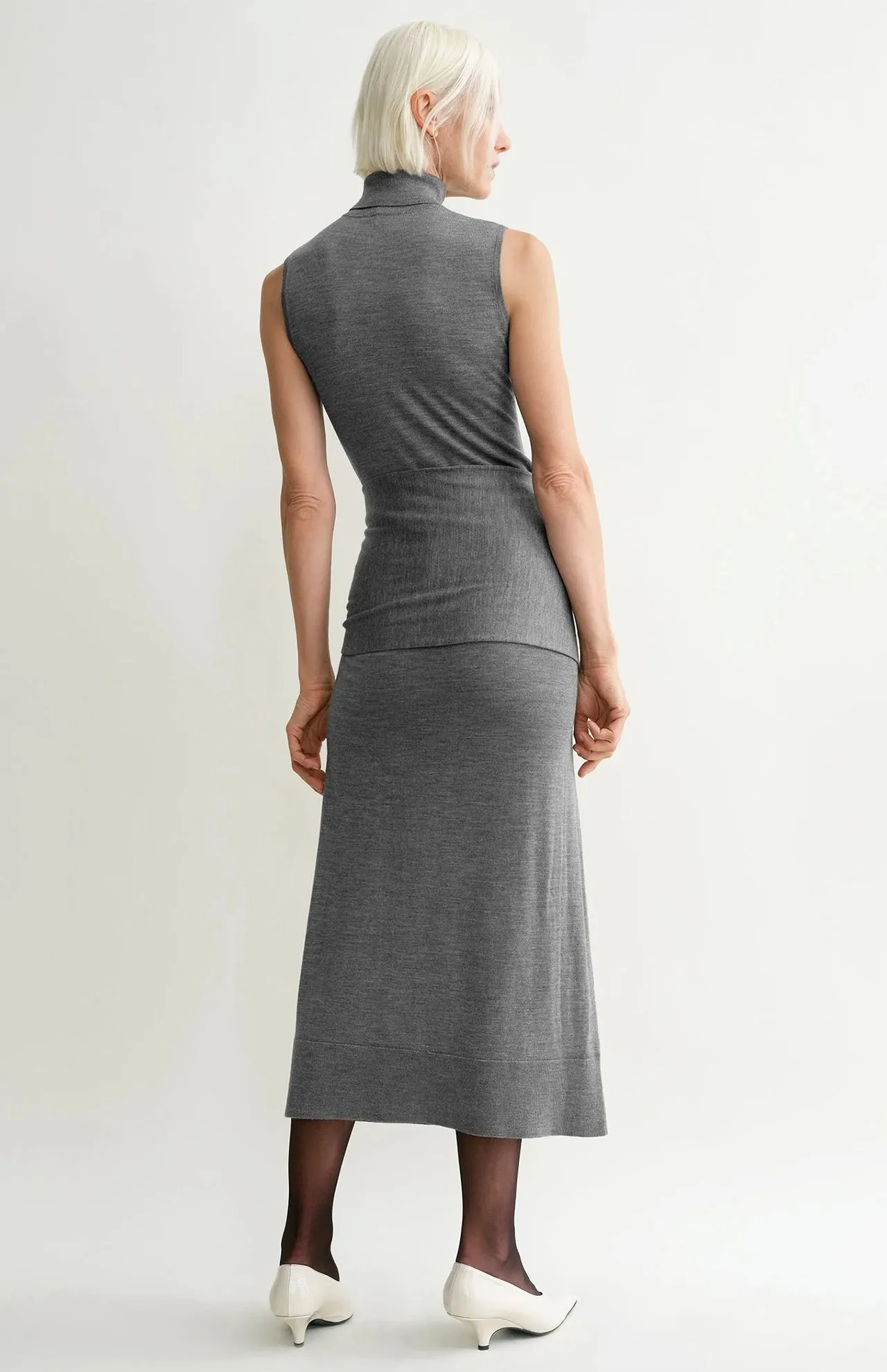 Draped Knit Dress