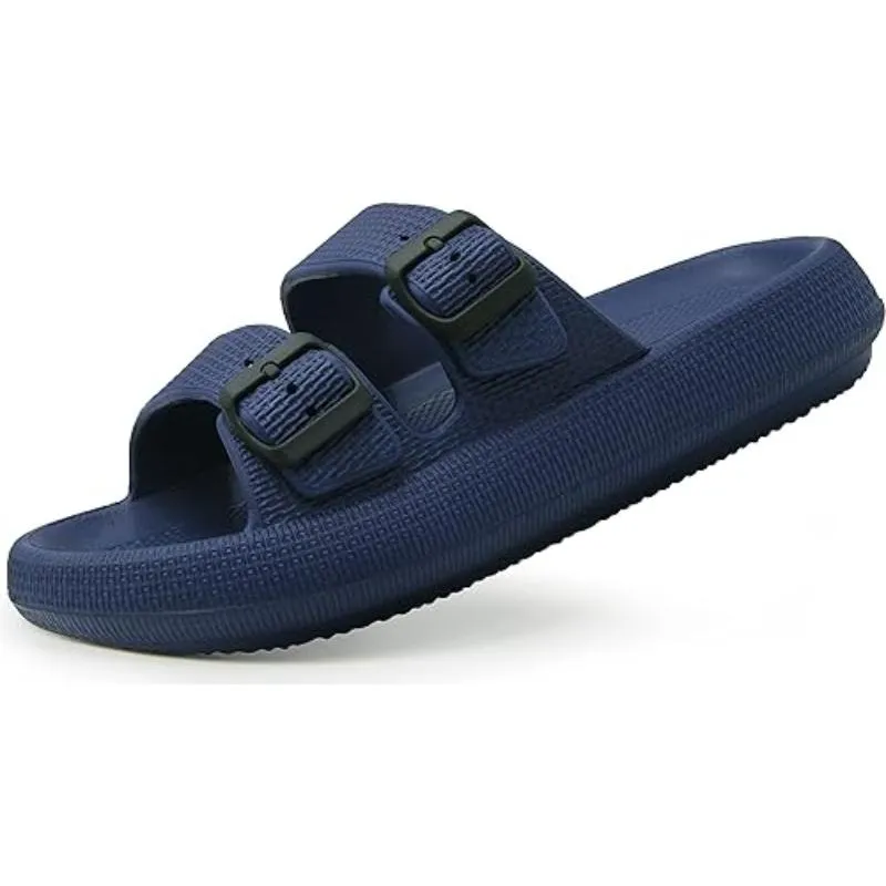 Dual Adjustable Buckles Unisex Sandals