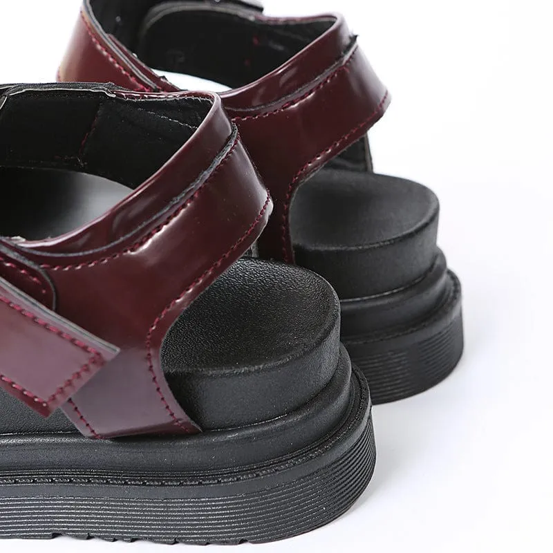 Dual Straps Platform Sandal