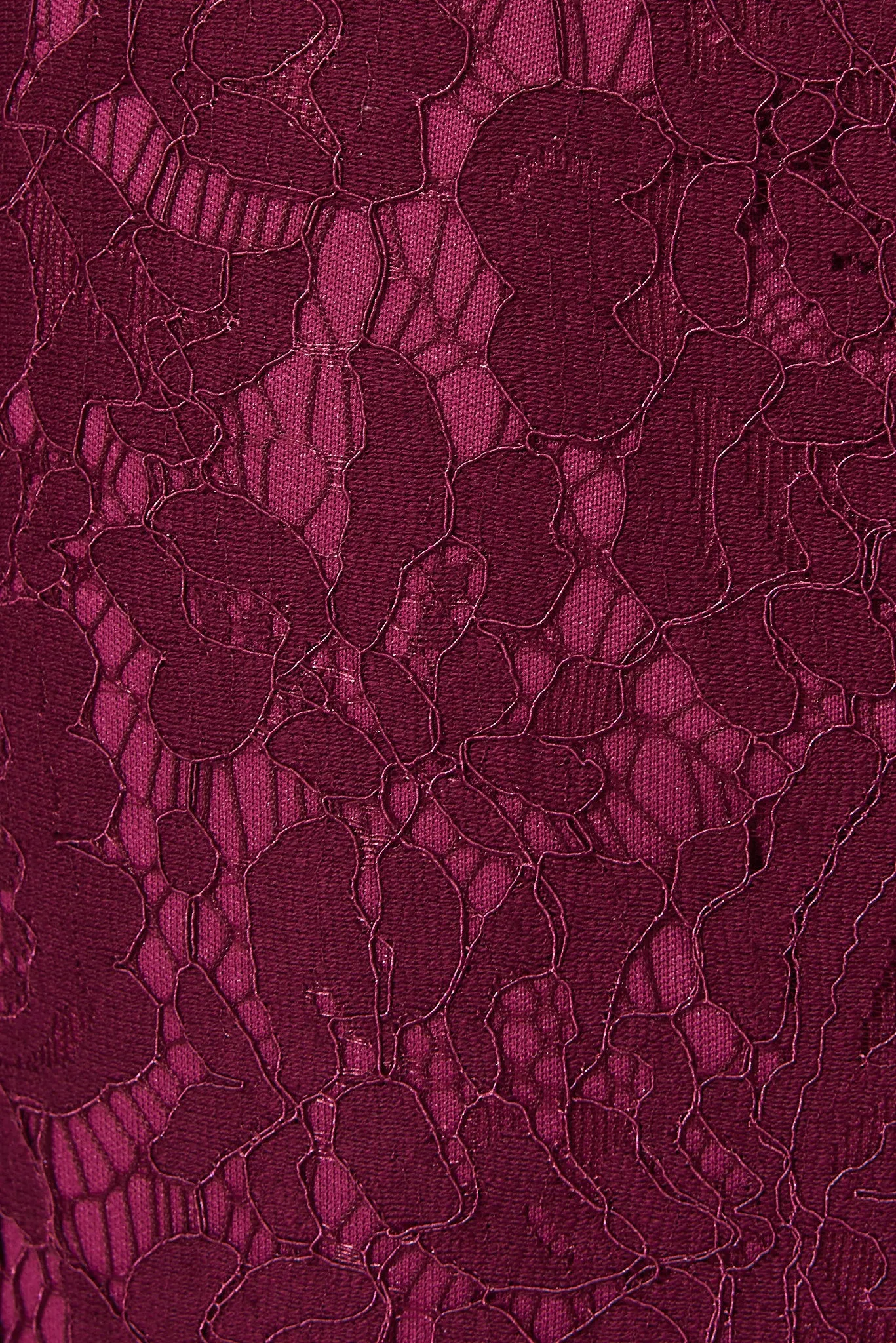 Emilise Midi Dress In Burgundy Lace