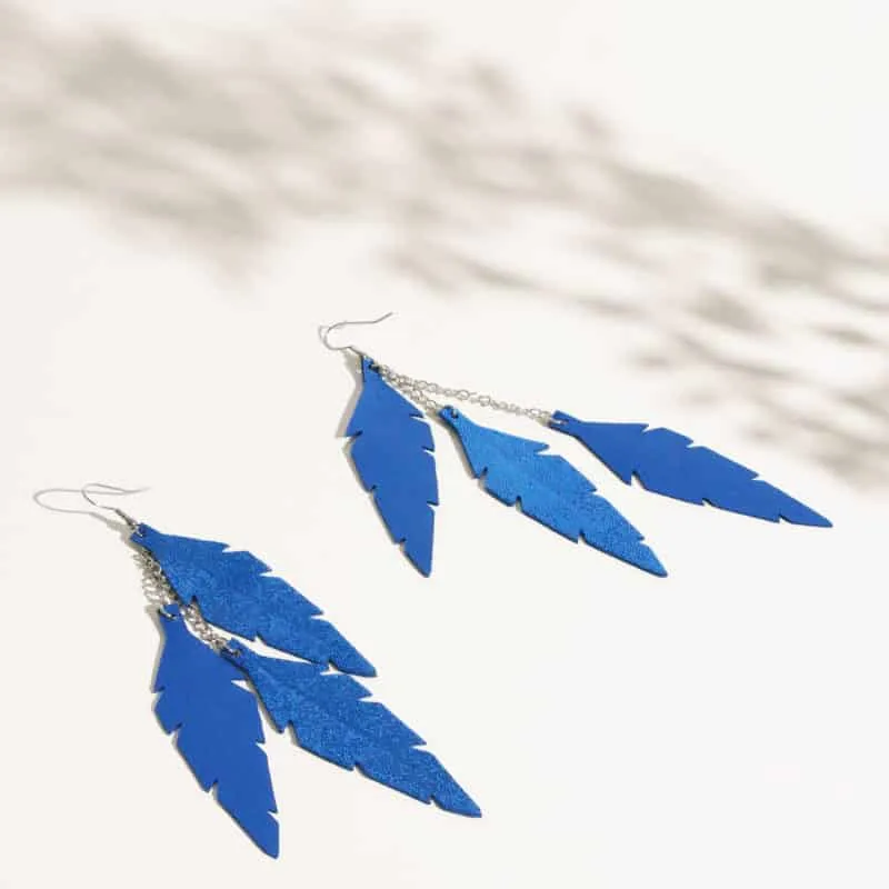 Feathers Midi Trio Earrings