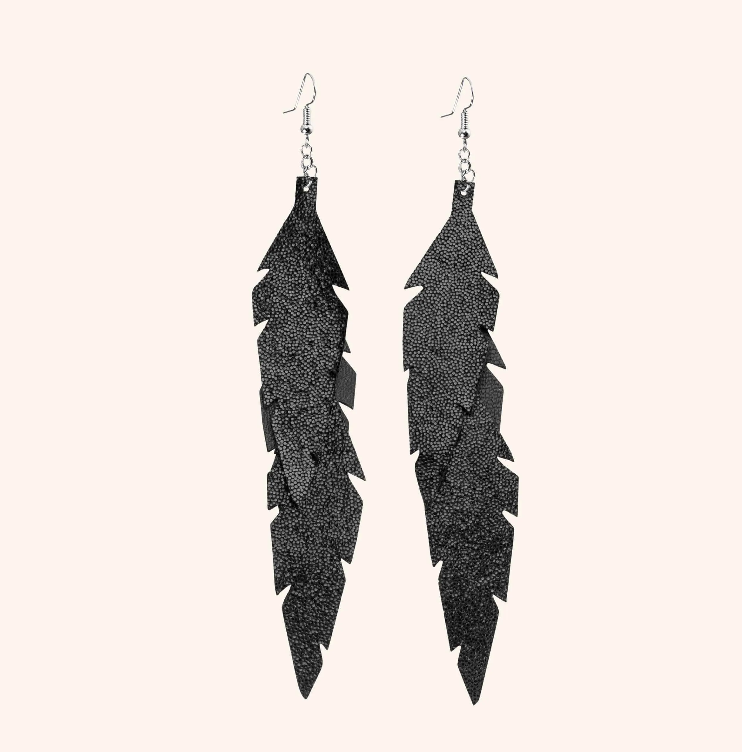 Feathers Midi Trio Earrings