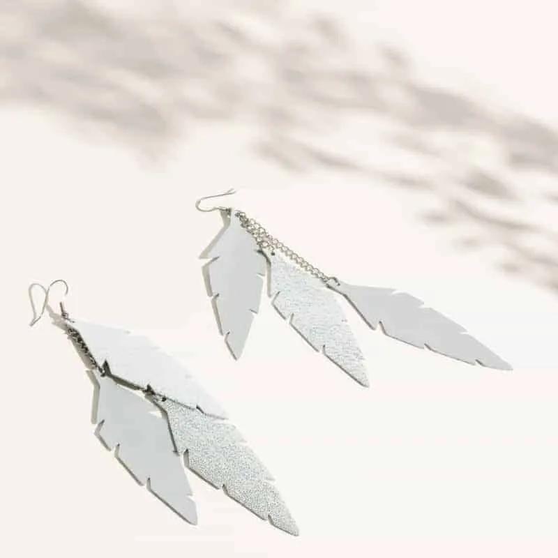 Feathers Midi Trio Earrings