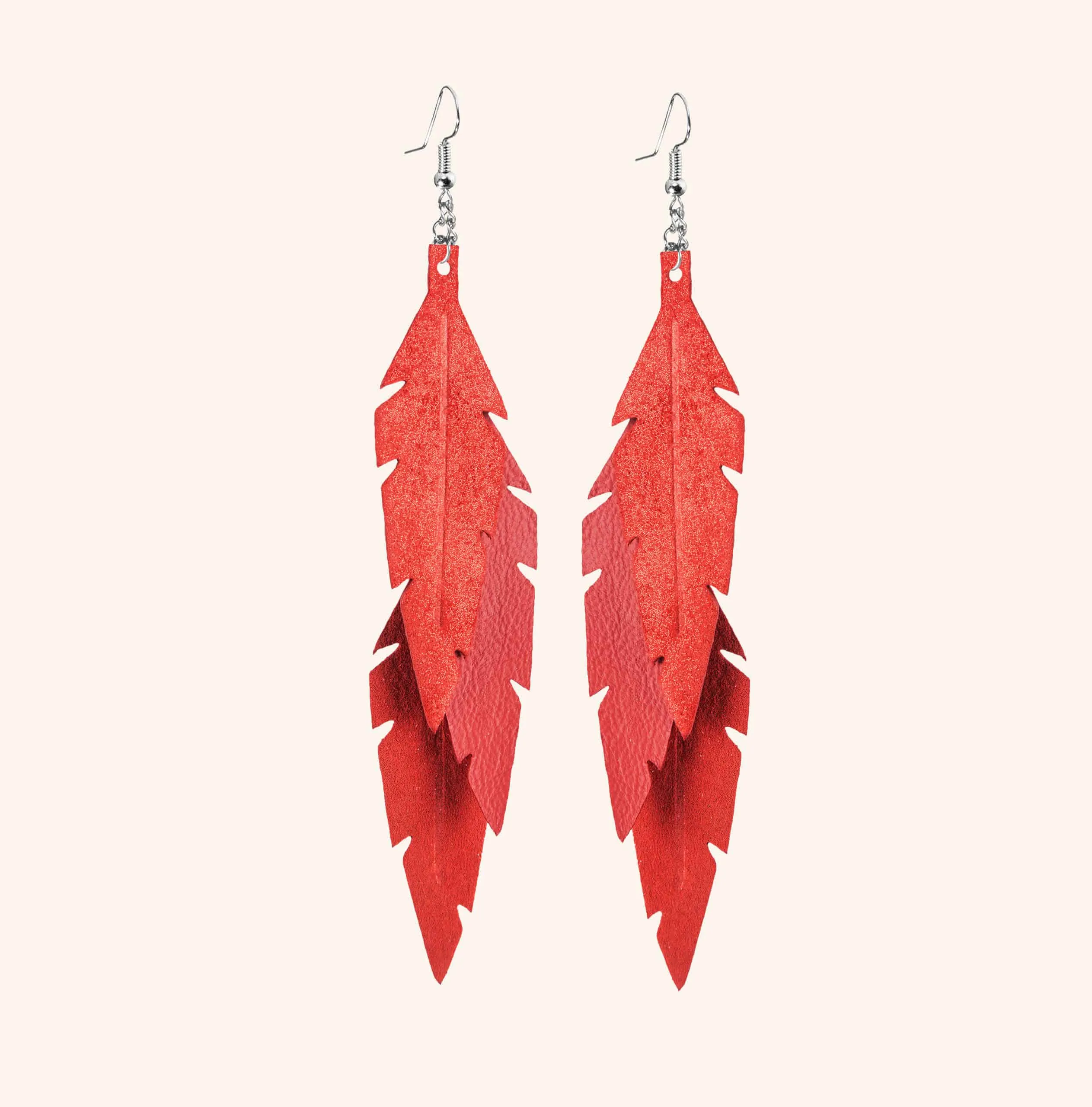 Feathers Midi Trio Earrings
