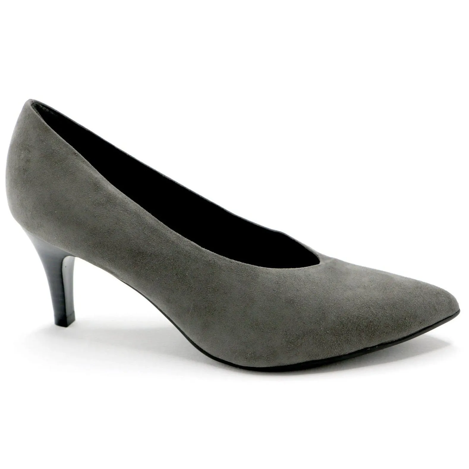Grey Microfiber Pumps (745.058)