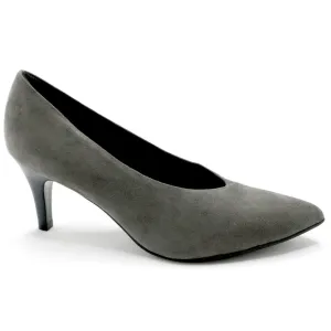 Grey Microfiber Pumps (745.058)