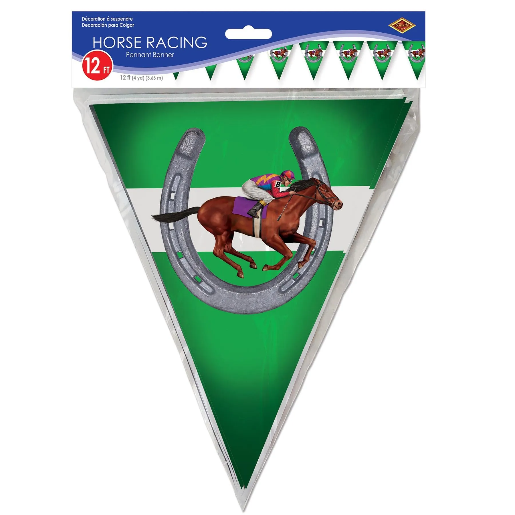 Horse Racing Party Pennant Banner