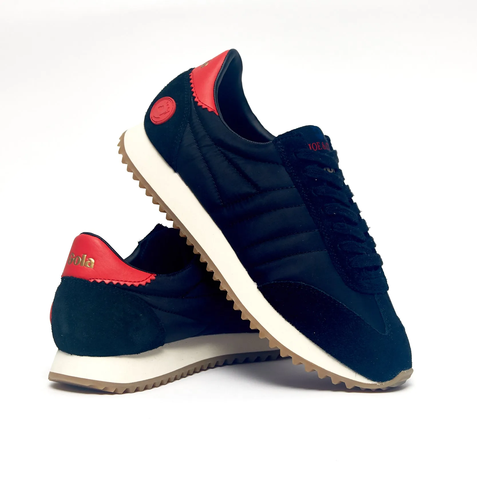 Joe & Co X Gola Black & Off White Classic Springfield 70's Jogger