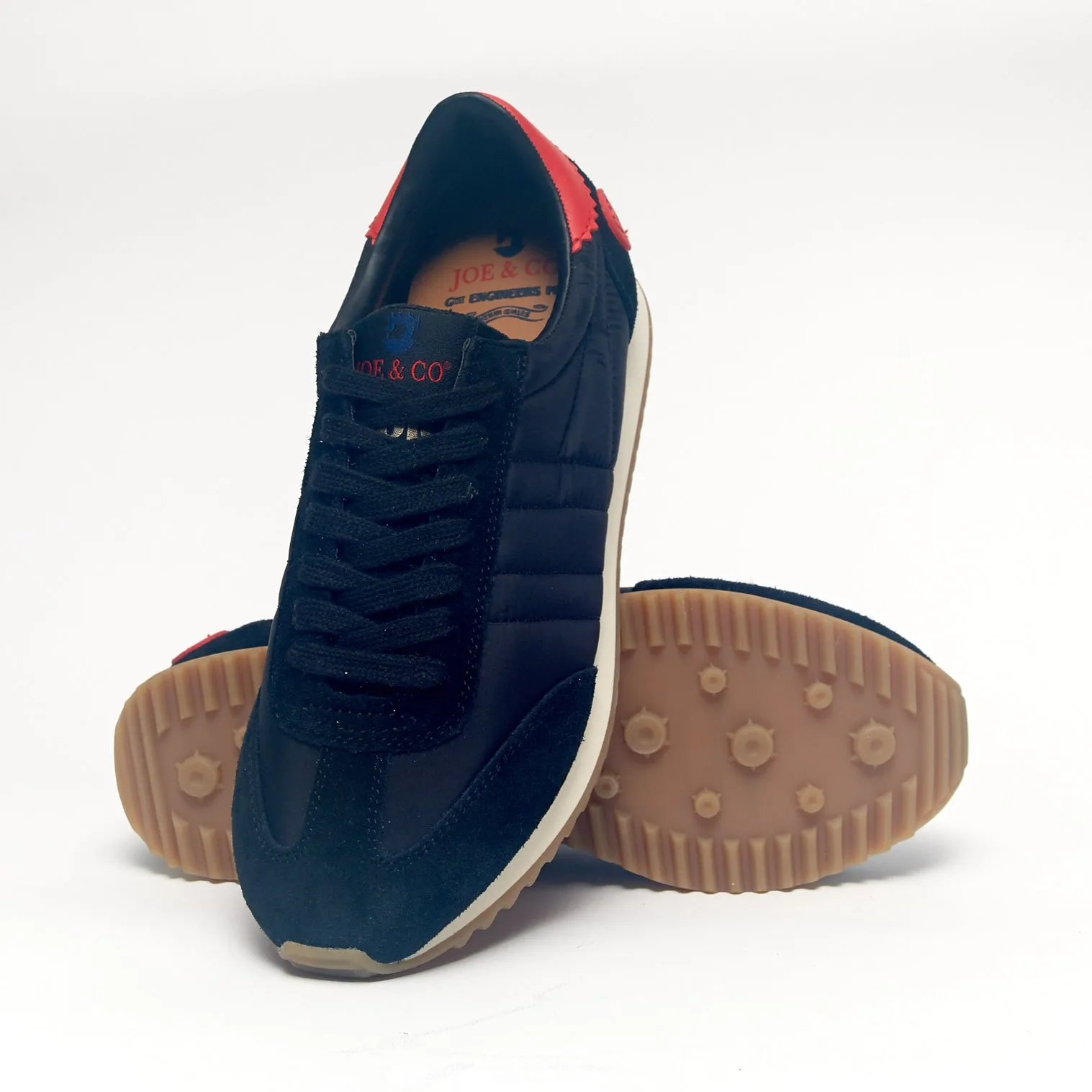 Joe & Co X Gola Black & Off White Classic Springfield 70's Jogger