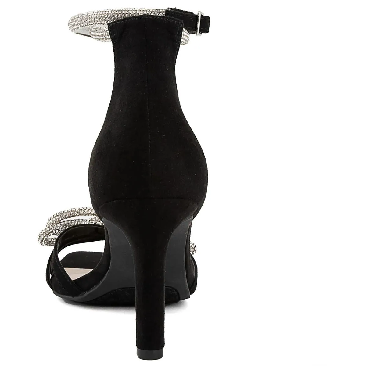 Jones New York Womens Tarrie Faux Suede Open Toe Pumps