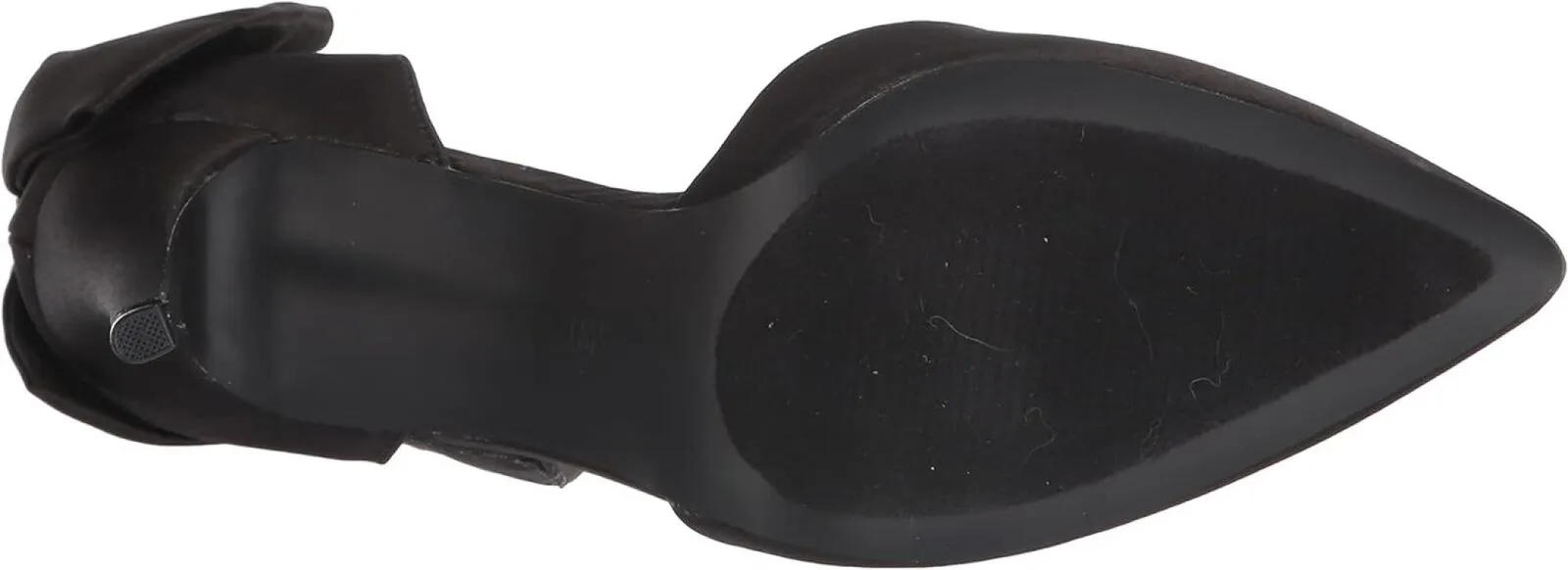 Journee Collection Womens Tanzi Satin D'Orsay Heels Shoes TANZI-PUMP Black 9M