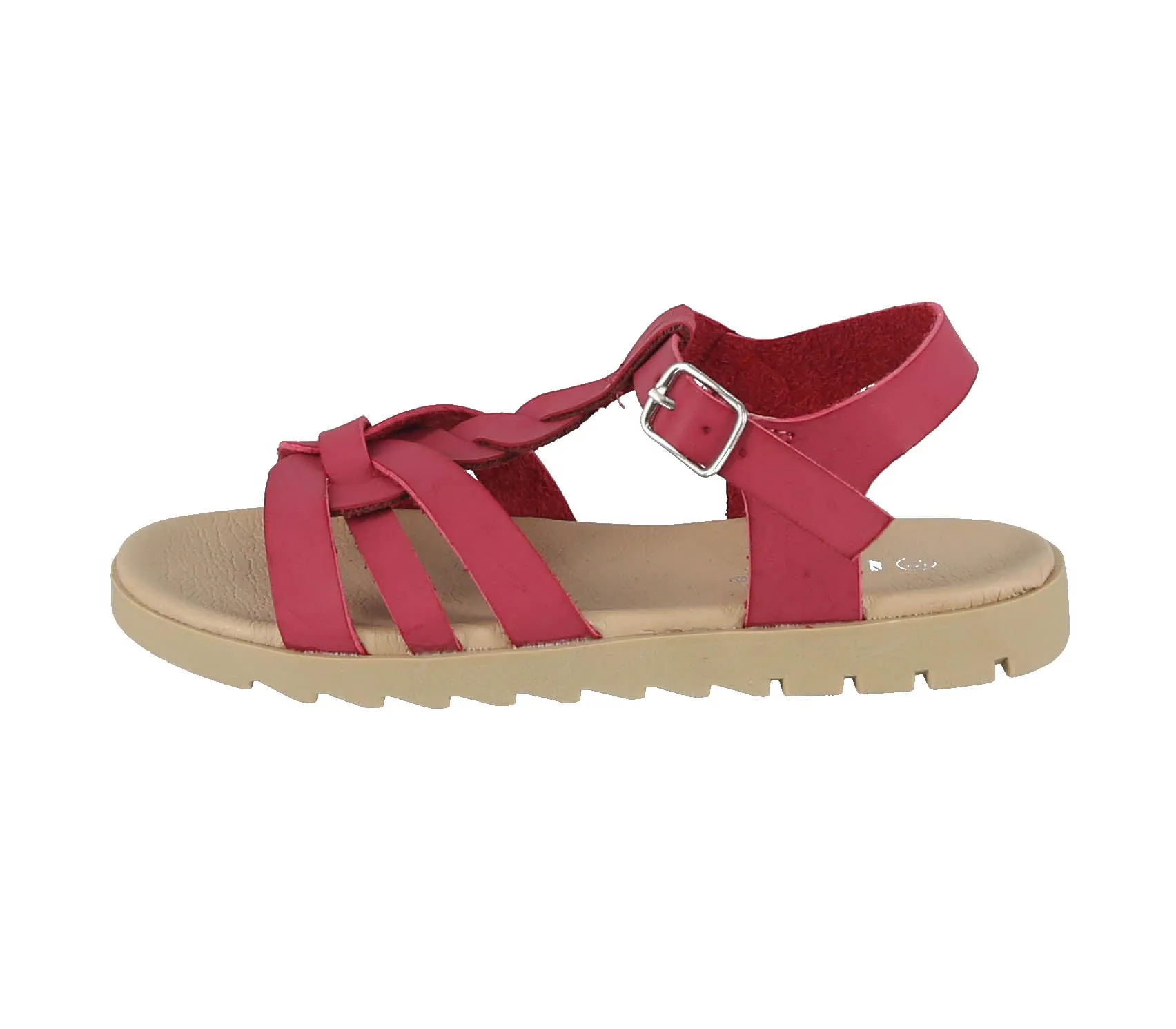 KID'S SHOES FUCHSIA PU LEATHER SANDALS OLIVIA-02K
