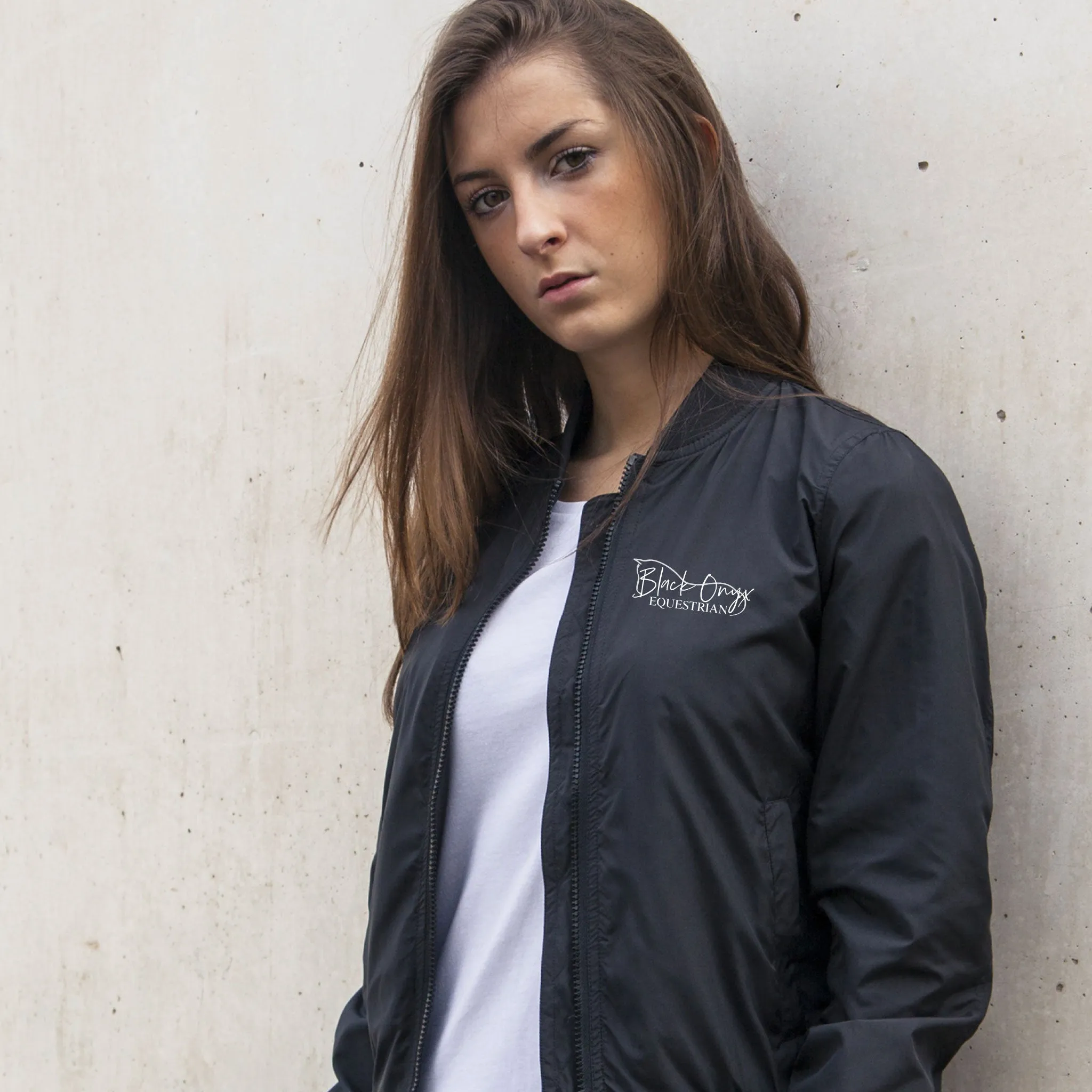 Ladies Bomber Jacket - Black