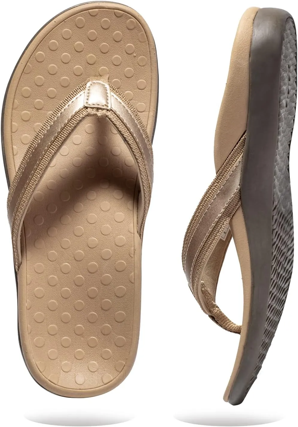 LLSOARSS Plantar Fasciitis Feet Sandal with Arch Support - Best Orthotic flip Flops for Flat FeetHeel Pain- for Women