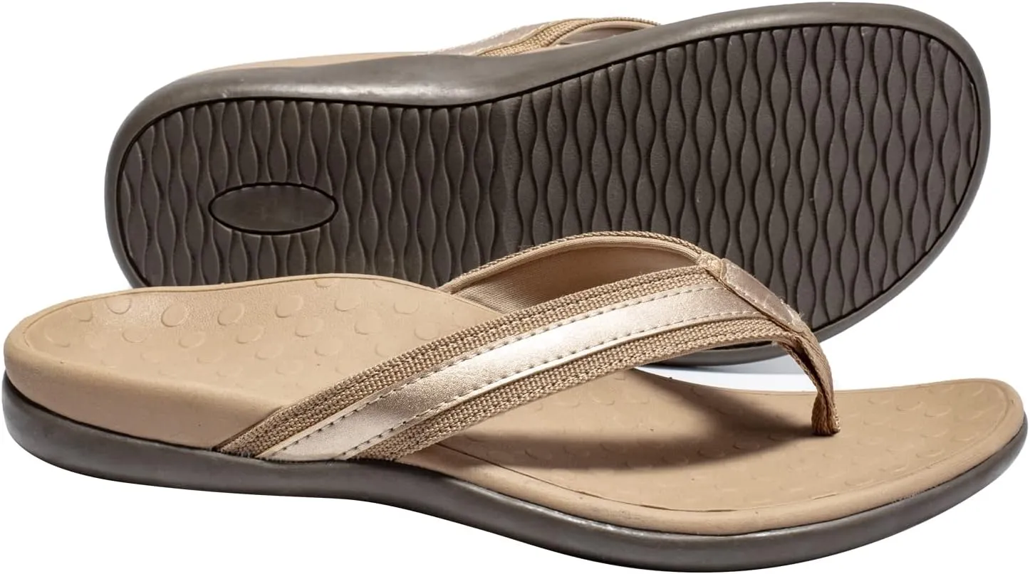 LLSOARSS Plantar Fasciitis Feet Sandal with Arch Support - Best Orthotic flip Flops for Flat FeetHeel Pain- for Women
