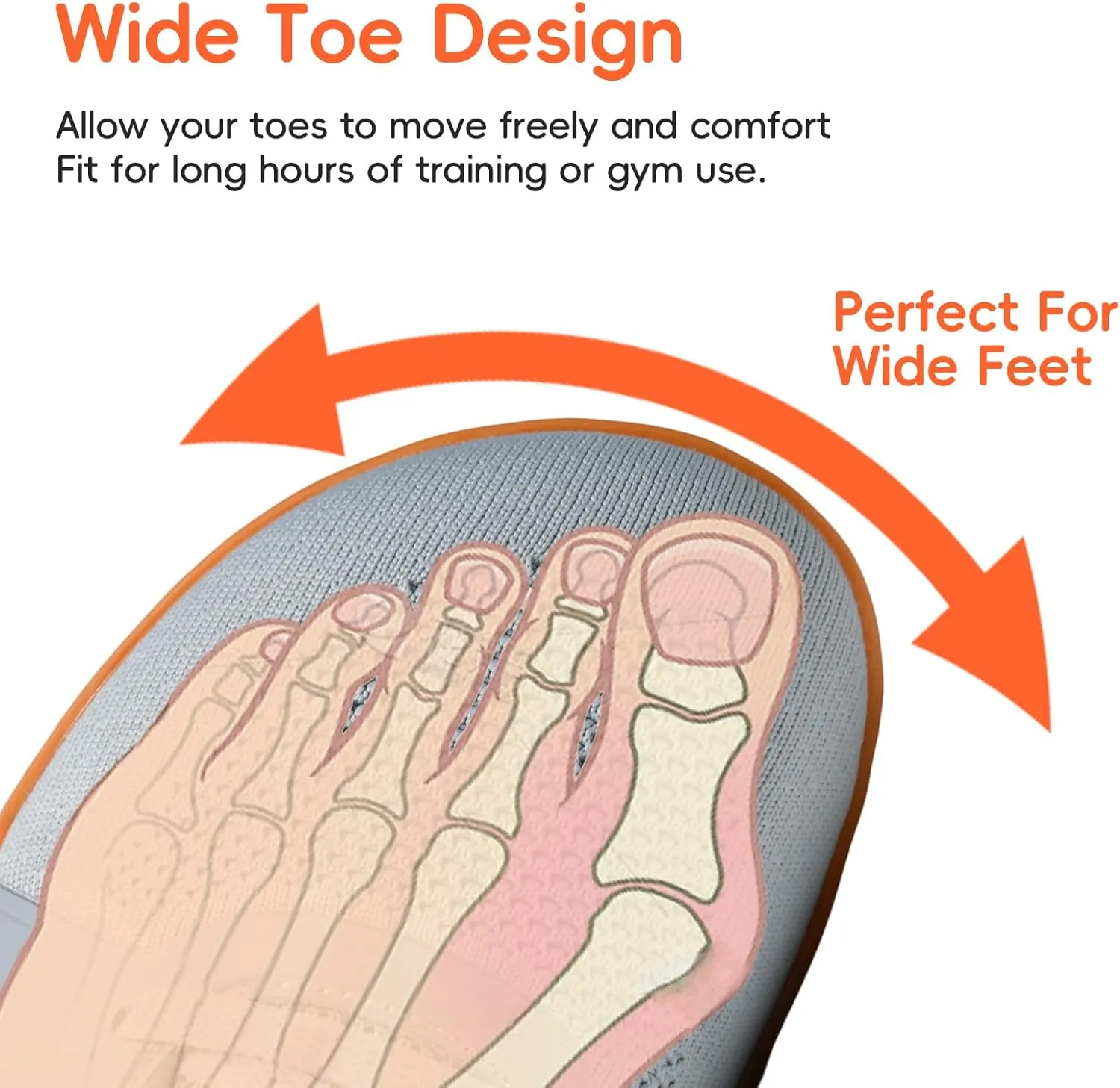 Men's Barefoot Shoes Wide Toe Box Zero Drop Minimalist Trail Running