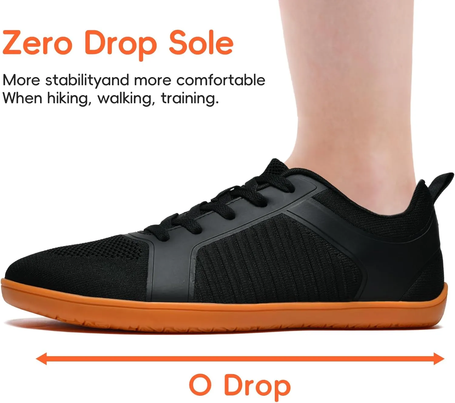 Men's Barefoot Shoes Wide Toe Box Zero Drop Minimalist Trail Running