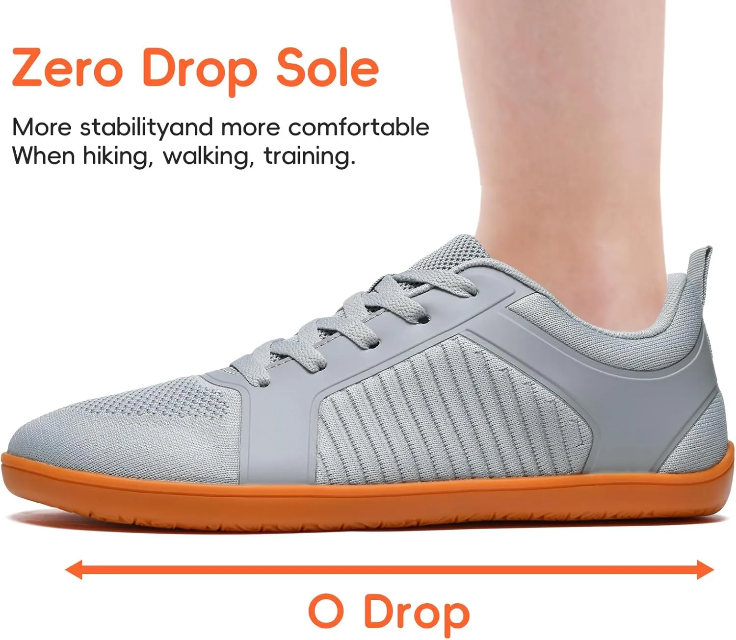 Men's Barefoot Shoes Wide Toe Box Zero Drop Minimalist Trail Running