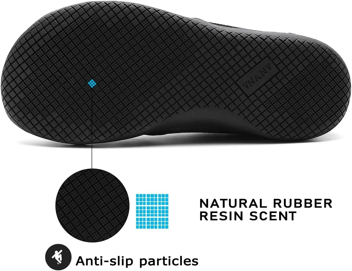 Men's Wide Slip on Barefoot Walking Shoes | Zero Drop Sole | Minimalist Footwear | Wide Toe Box (B-Blue/White,16.5)