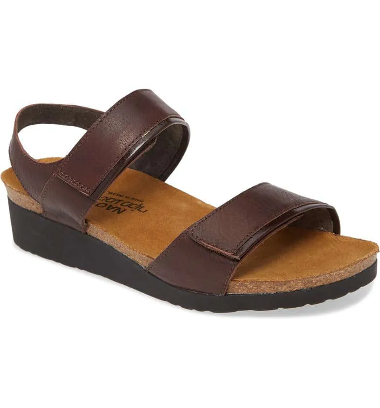Naot Womens Aisha Soft Brown Leather Walnut