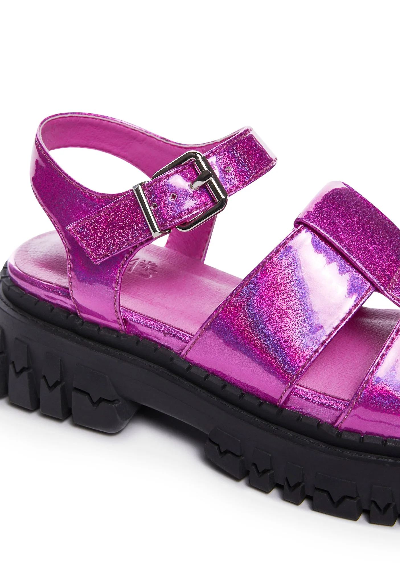 Nostalgic Games Platform Sandals - Pink