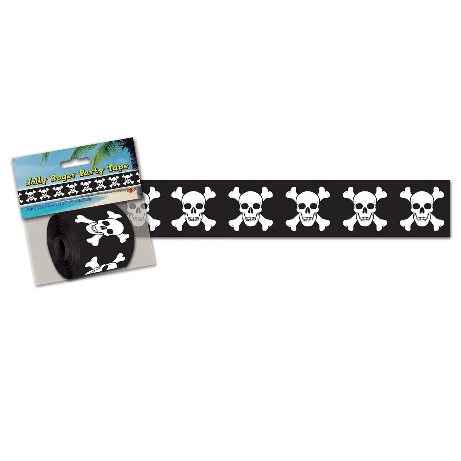 Pirate Party Poly Decorating Material - 50 ft Roll