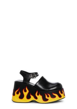 Playing With Fire Platform Sandals