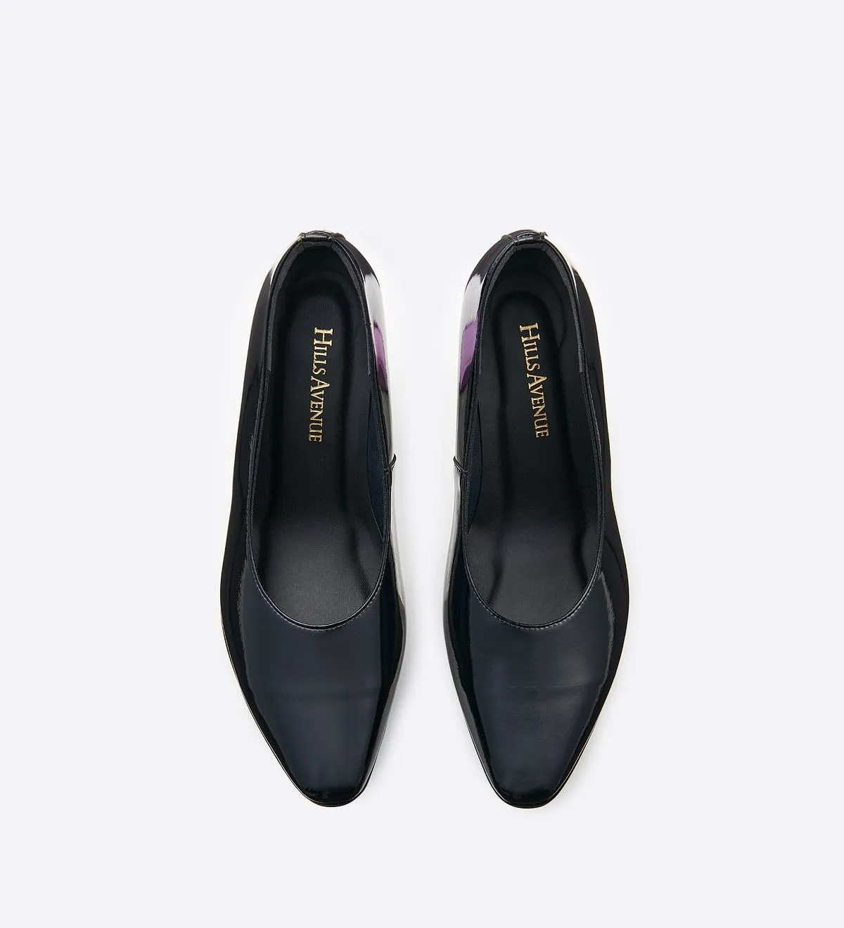 Pointed mirror heel pumps