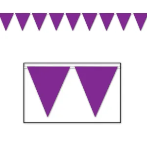 Purple Party Pennant Banner