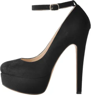 Richealnana Women's Double Platform Stiletto High Heel Pumps