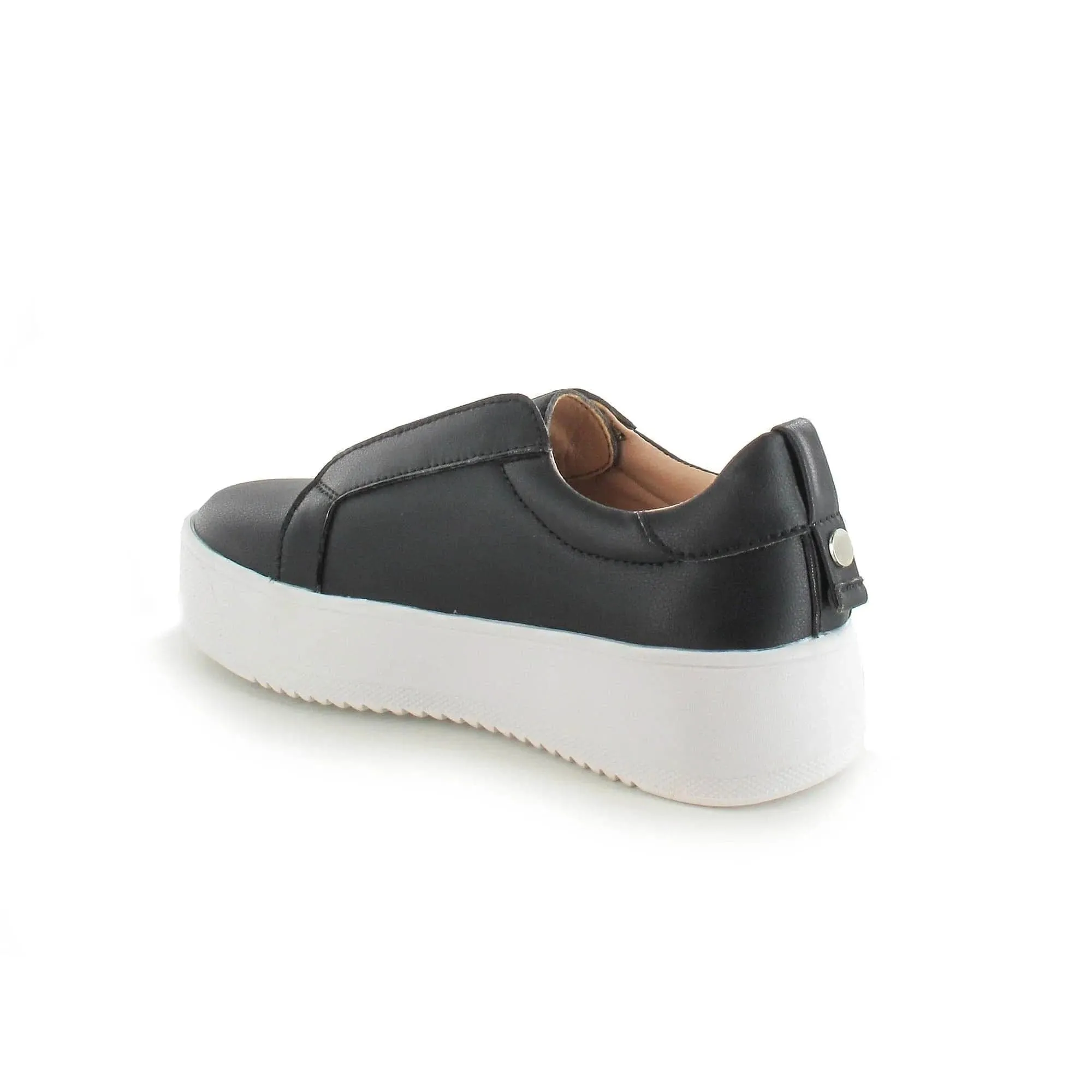 Riva Slip-On Platform Trainers Black
